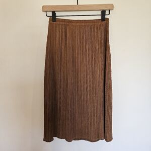 Issey Miyake Pleats Please skirt brown xs-s-m size 3